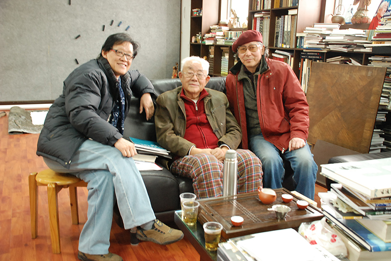 拜访周韶华老先生（王飚，周韶华，毛文佐）